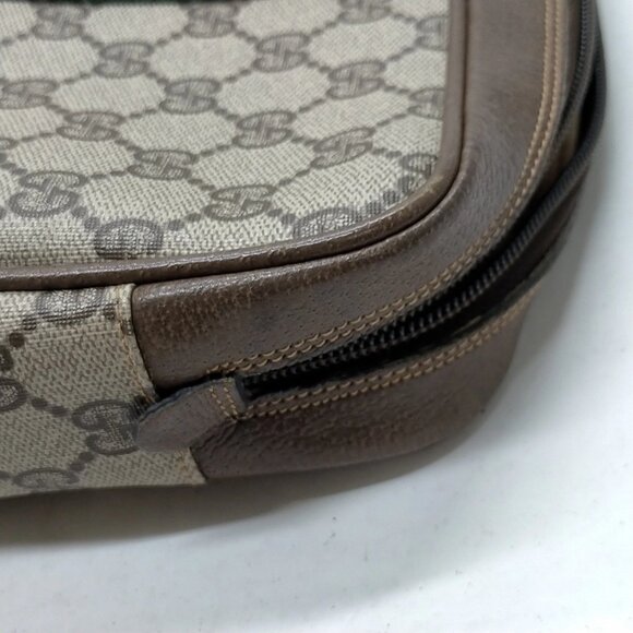 Gucci Vintage Clutch Bag Sherry Line Brown PVC mon236-100625 - Picture 5 of 16